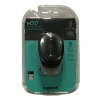 Logitech Mouse M317, Vezeték Nélküli, Optikai, Fekete