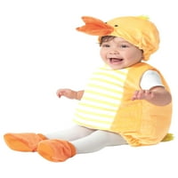 Csecsemő lányok Ducky sárga Párnázott kiskacsa Halloween jelmez 2t