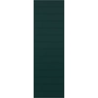 Ekena Millwork 12 W 35 H True Fit PVC Horizontális Slat Modern Style rögzített redőnyök, termálzöld