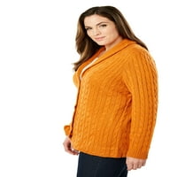 Jessica London női Molett méretű kábel blézer Pulóver pulóver