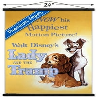 Disney Lady and the Tramp-egy lapos fal poszter fa mágneses kerettel, 22.375 34