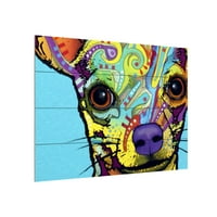 Védjegy Képzőművészet 'Chihuahua' Wooden Wall Art, Dean Russo