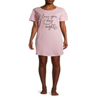 George Essentials Női Organic Cotton Crew Night Shirt