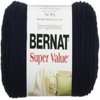 Bernat Super Value Szilárd Fonal-Navy, 3 Darabos Gyűjtőcsomagolás