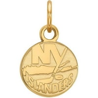 14K Sárga arany NHL Logoart New York Islanders XS medál