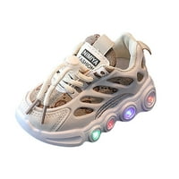 Gyermek LED fény szalag cipő csipke fel vászon cipő gyerek alkalmi cipő világít cipő gyalogos cipő méret 30