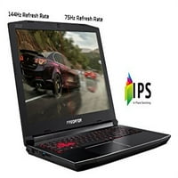 Acer Predator Helios játék Laptop PC, 15.6 FHD IPS w 144hz frissítés, Intel i7-8750H, GT 6GB, 16GB DDR4, 256GB NVMe