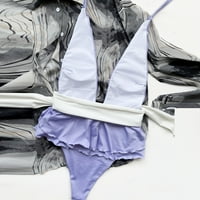 LoyisViDion Női fürdőruhák a Clearance-en Női Bikini szilárd készlet fürdőruha egyrészes töltött melltartó fürdőruha