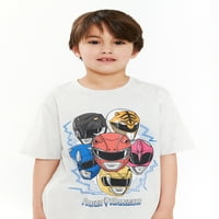 Power Rangers fiúk rövid ujjú grafikus póló, 4-18 méret