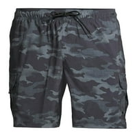 George Men's Quick Dry 9 Camo Cargo Swim Trunk UPF 50