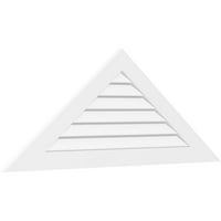 84 W 31-1 2 H Háromszög felszíni PVC Gable Vent Pitch: Funkcionális, W 3-1 2 W 1 P Standard keret
