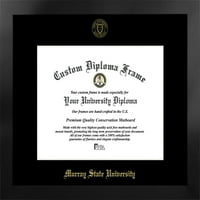 Murray Állami Egyetem 14W 11h Manhattan Fekete Egyetlen Mat arany dombornyomott Diploma keret bónusz Campus képek litográfia