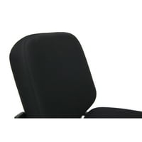 Szövet kar nélküli vendég-és recepciós szék, fekete színben