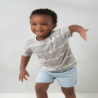Modern pillanatok: Gerber Baby és kisgyermek fiú rövid ujjú pólók, 3-csomag, méretek 12m-5T
