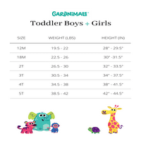 Garanimals kisgyermek lányok gyapjú pulóverek és pulóverek, négyrészes ruhakészlet, méretek 2t-5T