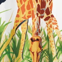 Éhes zsiráf poliészter nyomtatott szövetfüggöny az Allure Home Creation, 70 72