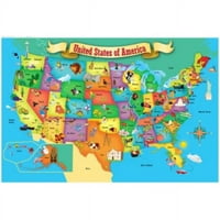 Remekművek az USA első térképe Puzzle, darab