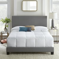 Boyd Sleep Firenze kárpitozott fau bőrplatform ágy, teljes, szürke