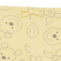 Disney Winnie a Micimackó kislányok teteje, nadrág és fejpánt, 3 darabos készlet, méretek 0 3 hónap