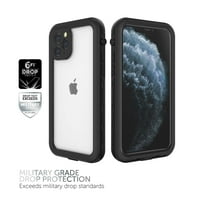 Testkesztyű árapály -vízálló telefon tok iPhone pro mA - fekete clear