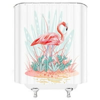 Flamingo zuhanyfüggöny 3D digitális nyomtatott zuhanyfüggöny fürdőszoba háztartási vízálló nedvességálló fürdőszoba