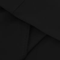 Miluxas Női egyszínű rövid felső női sport blézer plusz méretű Túlméretezett Kabát Női kabátok Clearance Fekete 10