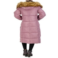 Kanadai időjárási felszerelés női hosszú kapucnis puffer kabát