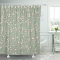 Botanika absztrakt Virágmintás virág az ágyneműhöz csokor fürdőszoba dekoráció fürdő zuhanyfüggöny