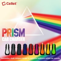 Cellet PRISM RAPIDCHCARE 12W 2.4A kettős USB -autós töltő Android és Apple készülékek számára - Kék