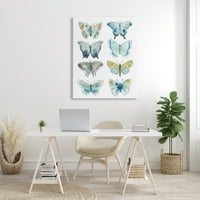 Stupell Változatos Pillangók & Lepkék Rovarok Állatok & Rovarok Festmény Galéria Csomagolt Vászon Nyomtatás Wall Art