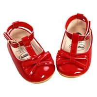 Baba lány PU kisgyermek cipő, vagy divat Egyszínű Íj gumi talp alkalmi cipő és fejpánt készlet