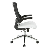 Office Star termékek fekete képernyő hátsó menedzser szék