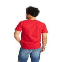 Hanes férfi és nagy férfi Beefy-t Rövid ujjú póló, 6XL méretig