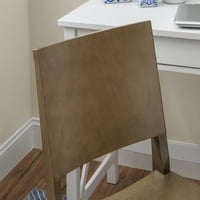 Linon Darcy a század közepén lévő étkező szék, 2-es készlet, természetes kivitel