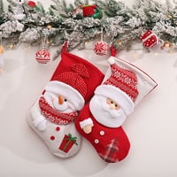 Jiaroswwei hóember Minta ajándék táska vizuális hatás nem szőtt szövet karácsonyi stílus világos színű harisnya ajándék