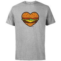 Bob ' s Burgers Ketchup és mustár szív - Rövid ujjú pamut póló felnőtteknek-testreszabott-Athletic Heather