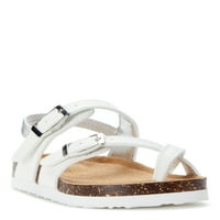 Wonder Nation Classic White Foot Bedy Slide Sandal