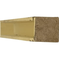 Ekena Millwork 6 H 10 D 72 W Sandflasztált Fau Wood kandalló kandalló, természetes méz harmat