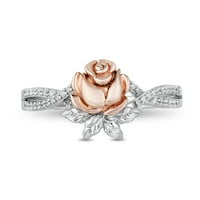 Disney ékszerek ezüst gyémánt hercegnő belle rózsa gyűrű