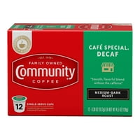 Közösségi kávé Cafe Special Ft koffeinmentes közepes-sötét sült kávé Single-Serve csésze ct Bo kompatibilis Keurig