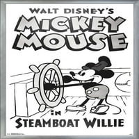 Disney Mickey Egér-Gőzhajó Willie Fali Poszter, 22.375 34