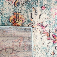 Madison Joandra Vintage virágterület szőnyeg, sötétkék világoskék, 4 '6'