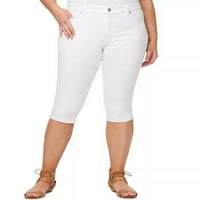 Jessica Simpson Plus Size imádta Nagy emelkedés Capris fehér-14W