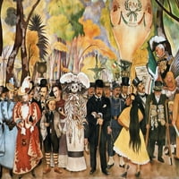 Diego Rivera La Catrina festménye-vászon vagy nyomtatott Falművészet