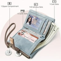 Női pénztárca RFID-vel, kis és rövid formátumú pénztárca női bojt PU bőr pénztárca, kis pénztárca pénztárca nőknek,