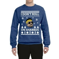 Vad Bobby, nem gurulok szombaton csúnya karácsonyi Unise Crewneck grafikus pulóver, Vintage Heather Kék, 3X-nagy