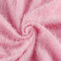 Wendunide alkalmi ruha Női Női ruha női őszi téli kötött garbó hosszú ujjú egyszínű vékony plüss pulóver ruha rózsaszín