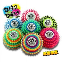 Kess Bouncy Drop Dots Toy Bouncy Ball - egy golyó, válogatott színek