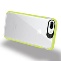 IPhone Plus Plus puha átlátszó TPU tok tiszta zöld színben