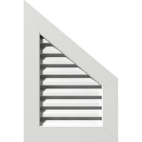 Ekena Millwork 18 W 26 H A FEDLEI TELJES FELSZERELÉS: Funkcionális, PVC Gable Vent W 1 4 lapos burkolat keret